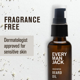 Every Man Jack Hydrating Beard Oil 1oz unscented side view
