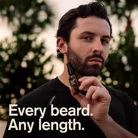 Every Man Jack Hydrating Beard Oil Aged Bourbon 1oz texture close-up