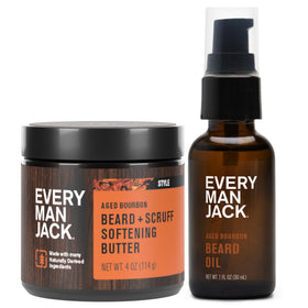 Every Man Jack Hydrating Beard Oil & Butter Aged Bourbon front view