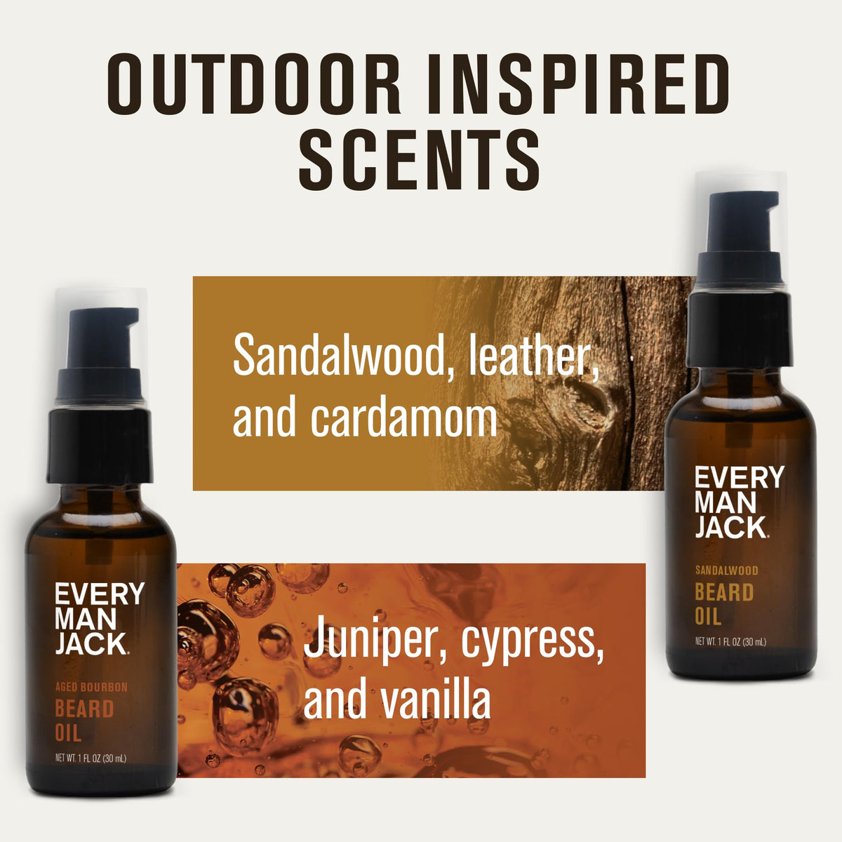 Every Man Jack Hydrating Beard Oil on a wooden table