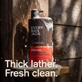 Every Man Jack Hydrating Body Wash 2pk Cedar Red Sage back view