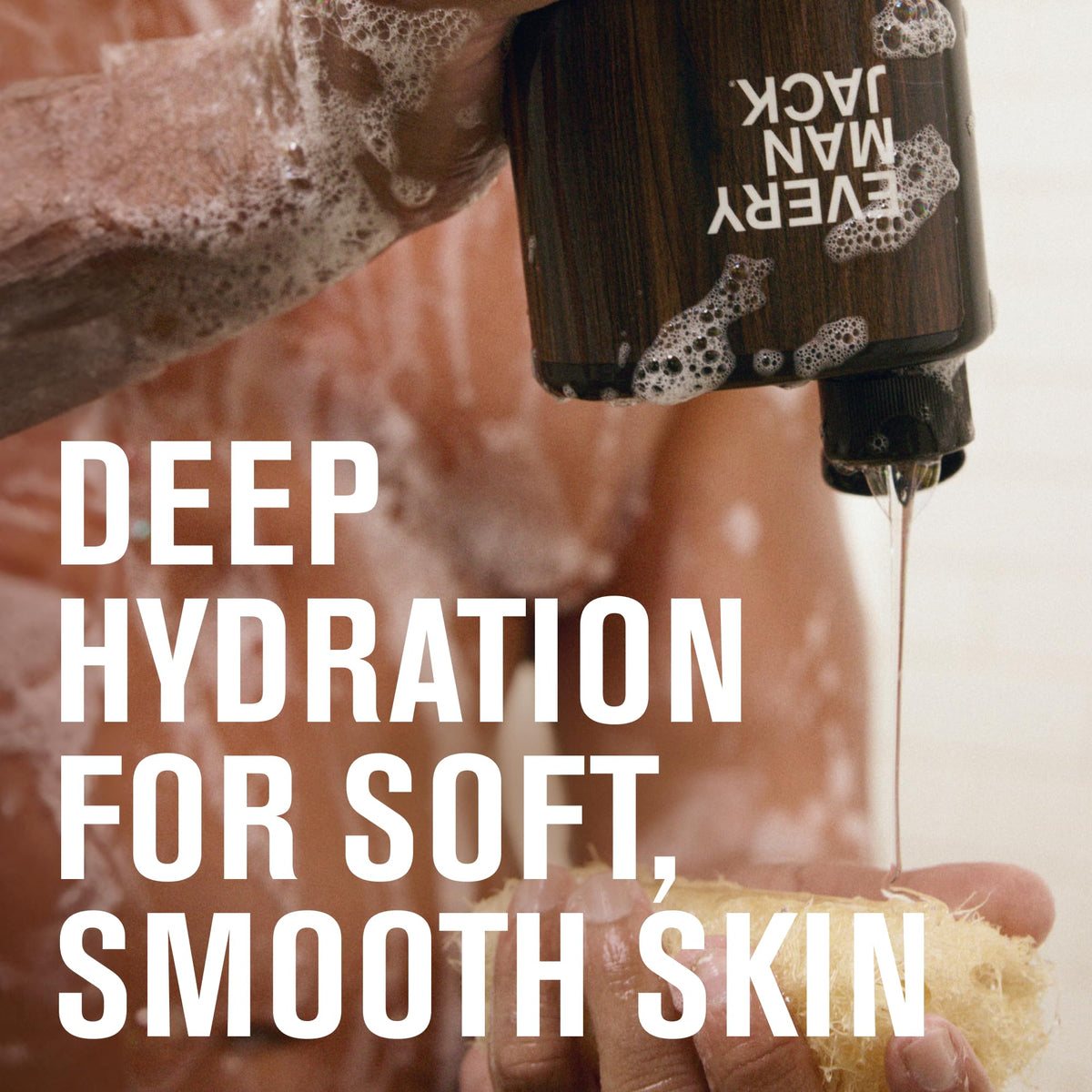 Every Man Jack Hydrating Body Wash bottle with woodsy scent