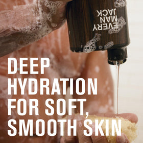 Every Man Jack Hydrating Body Wash bottle with woodsy scent