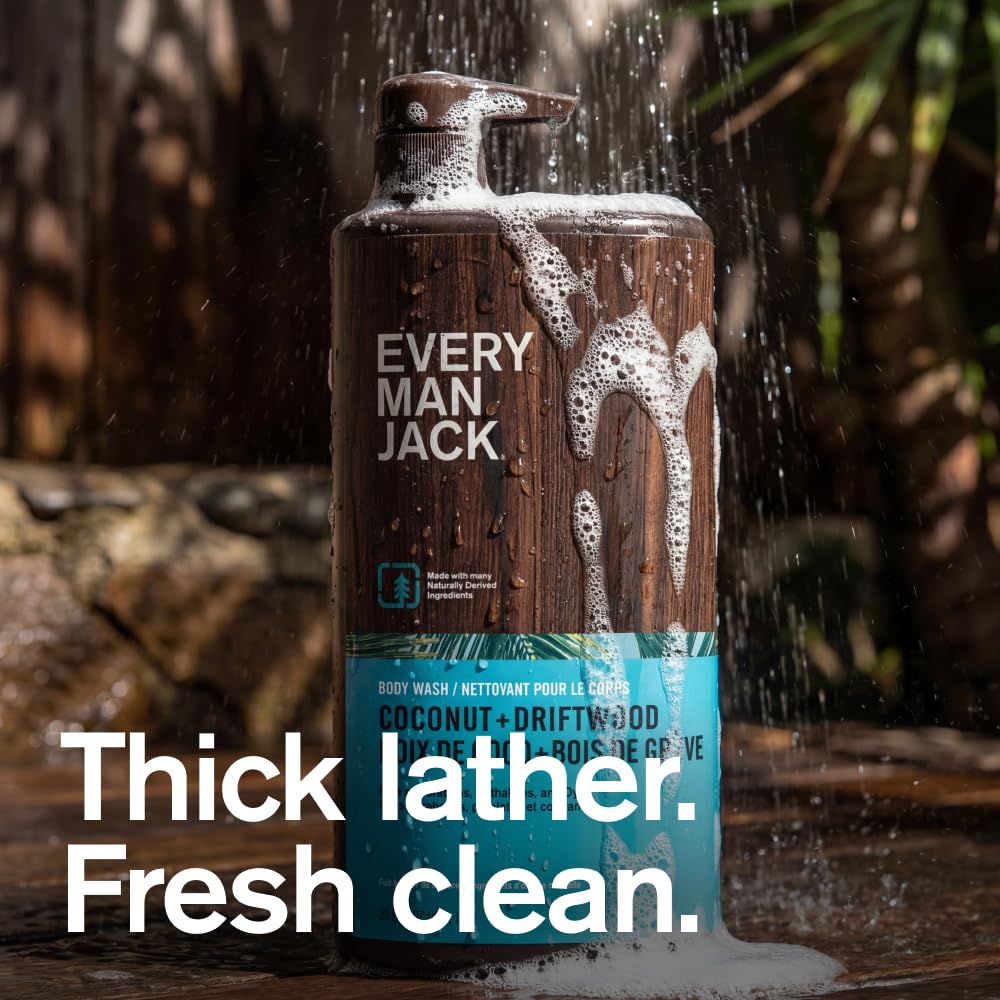 Every Man Jack Hydrating Body Wash Coconut Driftwood packaging