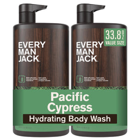 Every Man Jack Hydrating Body Wash for Men, Pacific Cypress, front view