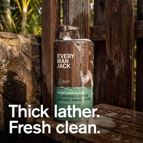 Every Man Jack Hydrating Body Wash for Men, Sea Minerals Citron back view
