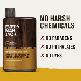 Every Man Jack Hydrating Body Wash lather close-up
