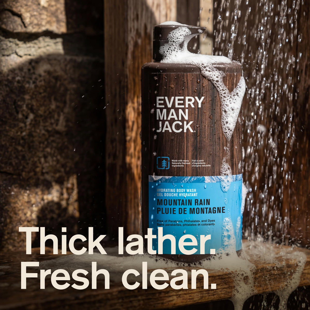 Every Man Jack Hydrating Body Wash Mountain Rain scent close-up