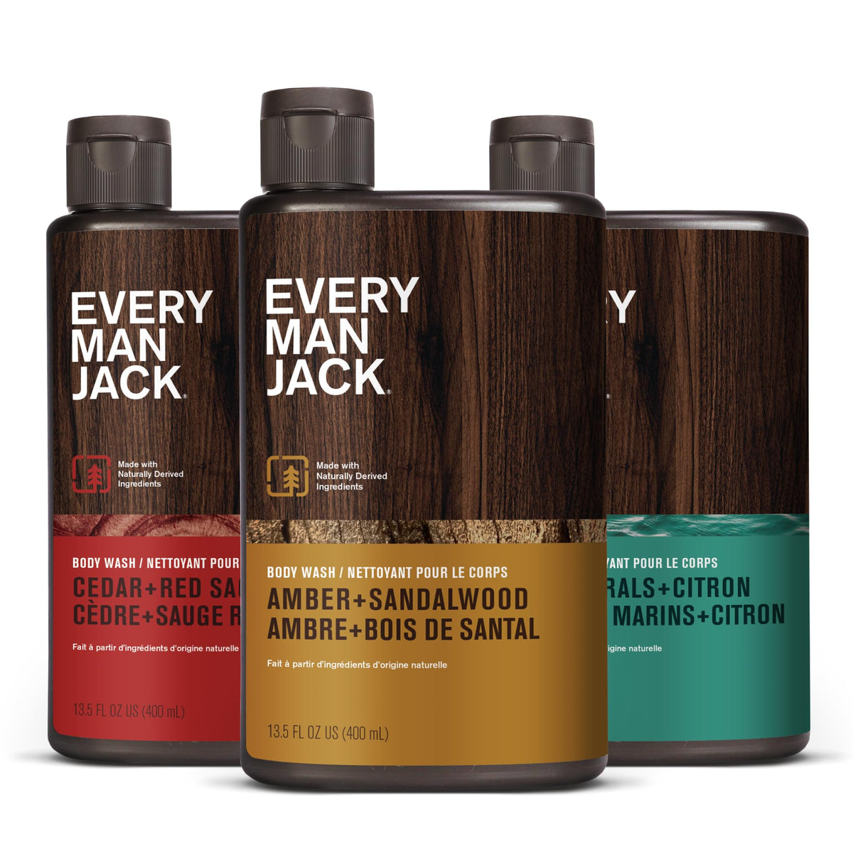 Every Man Jack Hydrating Body Wash Variety Pack front view