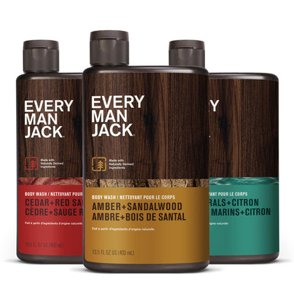 Every Man Jack Hydrating Body Wash Variety Pack front view