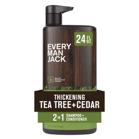 Every Man Jack Men's Tea Tree 2-in-1 Shampoo & Conditioner front view
