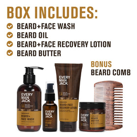 Every Man Jack Recovery Beard + Face Lotion bottle from the kit