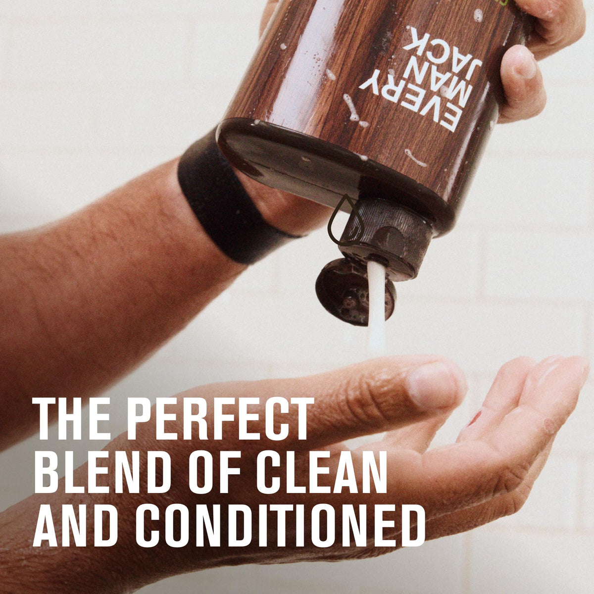 Every Man Jack Shampoo & Conditioner with natural ingredients on display