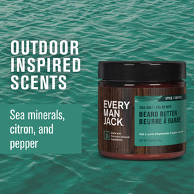 Every Man Jack Softening Scruff & Beard Butter 2pk side view showing product texture