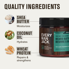 Every Man Jack Softening Scruff & Beard Butter 2pk with sea mineral scent description