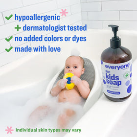 Everyone 3-in-1 Kids Soap Lavender Lullaby 32 oz back view