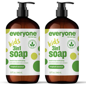 everyone 3-in-1 Kids Soap Tropical Coconut 32 oz front view