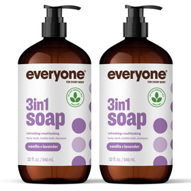 everyone 3-in-1 Soap 32 Ounce Vanilla and Lavender front view