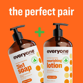 Everyone 3-in-1 Soap Citrus and Mint bottle with ingredients list