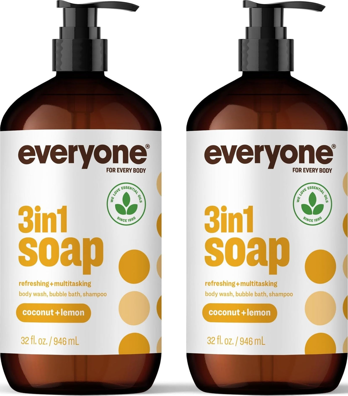 Everyone 3-in-1 Soap Coconut Lemon 32oz front view