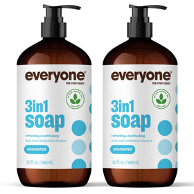 Everyone 3-in-1 Soap Unscented 32 Ounce bottle front view