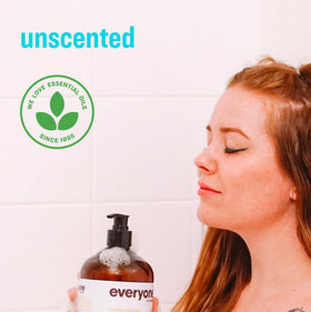 Everyone 3-in-1 Soap Unscented 32 Ounce bottle side view
