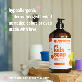 everyone for every body 3-in-1 Kids Soap 32 Ounce Orange Squeeze back view