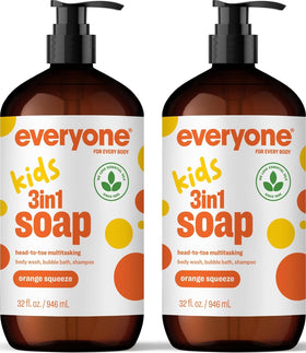 everyone for every body 3-in-1 Kids Soap 32 Ounce Orange Squeeze front view