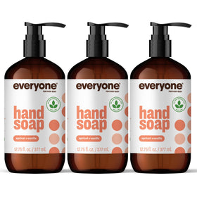everyone for every body Natural Liquid Hand Soap 3-Pack in Apricot Vanilla