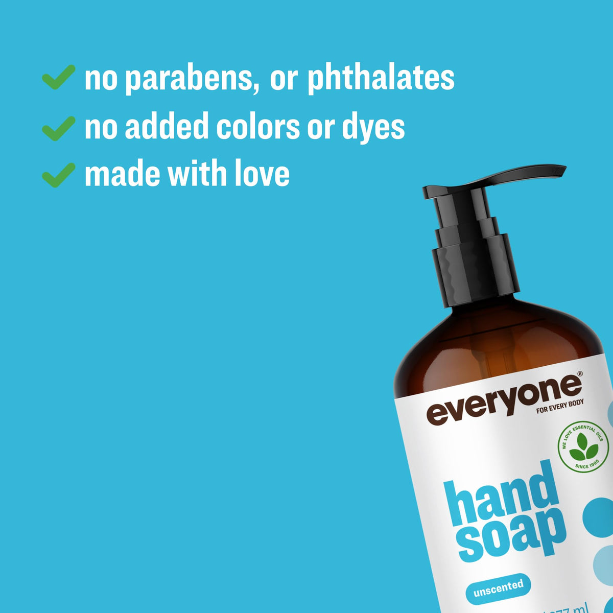 everyone Liquid Hand Soap 12.75 oz bottle close-up