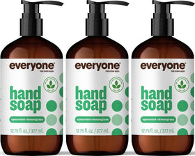 Everyone Liquid Hand Soap 3-Pack Spearmint Lemongrass front view