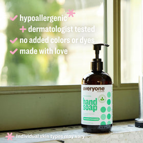 Everyone Liquid Hand Soap 3-Pack Spearmint Lemongrass side view
