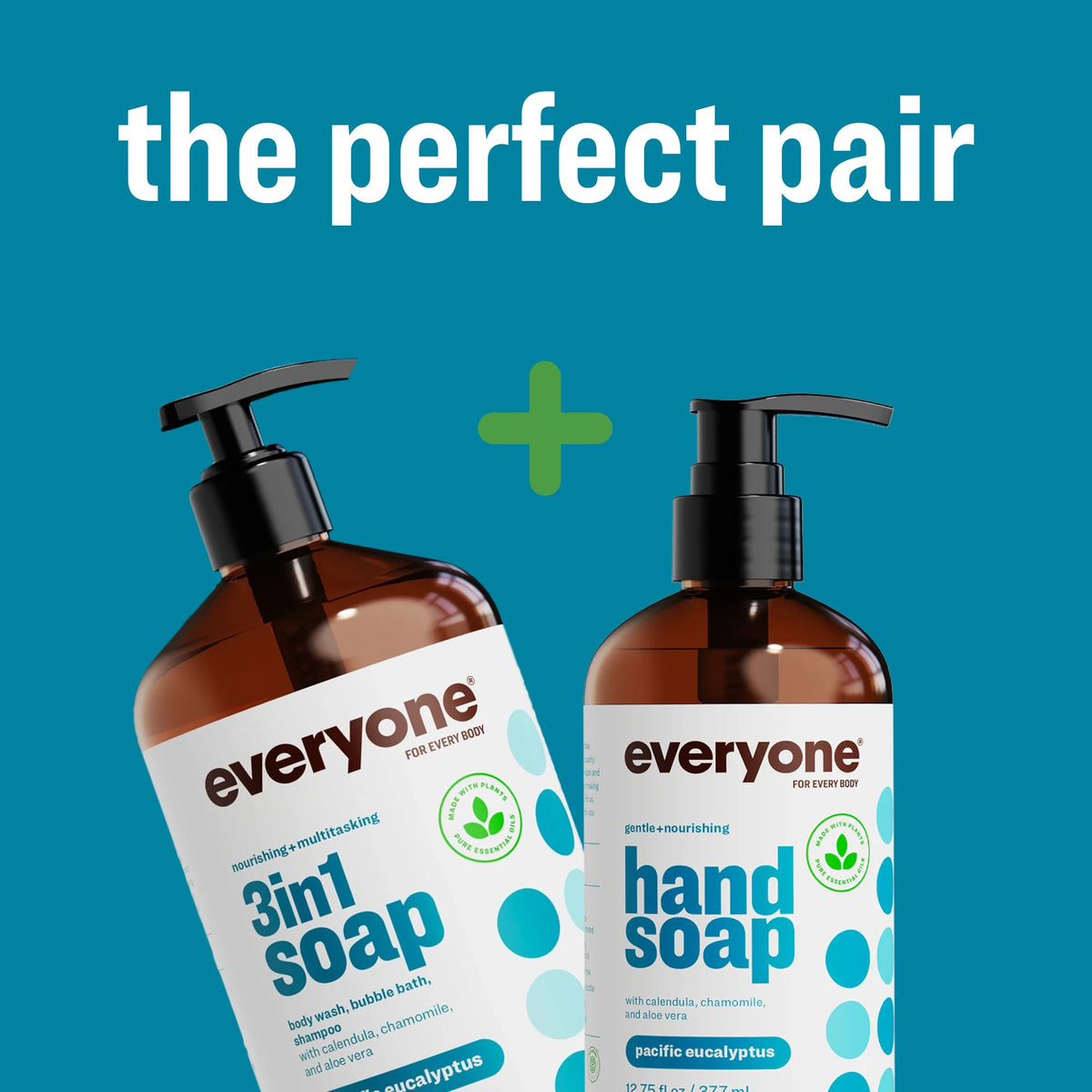 everyone Liquid Hand Soap bottle with recycled plastic label