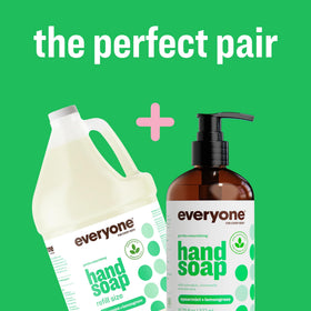 Everyone Liquid Hand Soap lathering on hands