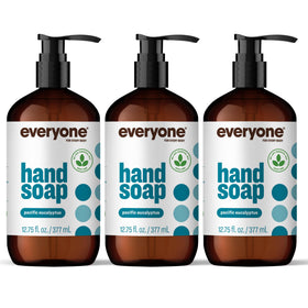everyone Liquid Hand Soap Pacific Eucalyptus 3-pack front view