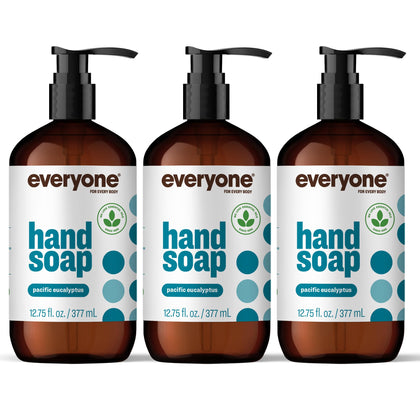 everyone Liquid Hand Soap Pacific Eucalyptus 3-pack front view