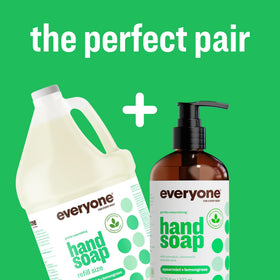 everyone Liquid Hand Soap Refill 1 Gallon in a bathroom setting
