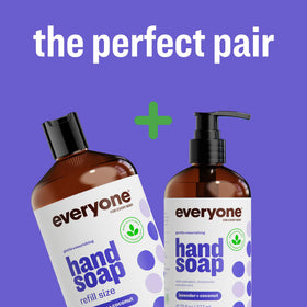 everyone Liquid Hand Soap Refill 1 Gallon Lavender Coconut in kitchen setting