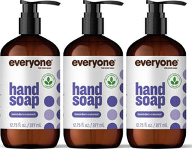Everyone Natural Liquid Hand Soap Lavender Coconut 3-Pack front view