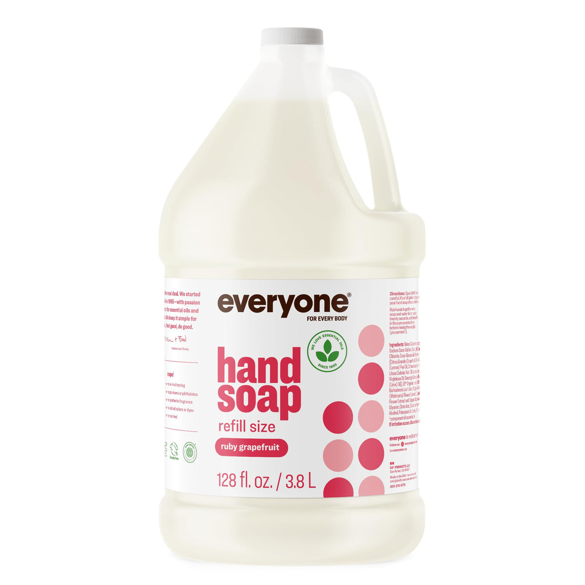 Everyone Ruby Grapefruit Hand Soap 1 Gallon front view