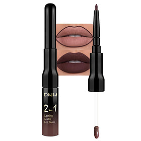 evpct 2-in-1 Dark Brown Lip Liner and Liquid Lipstick side view