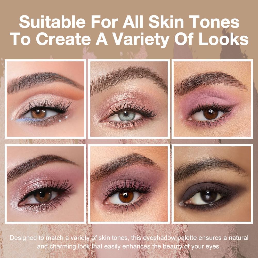 evpct 6-Colour Eyeshadow Palette showing vibrant shades