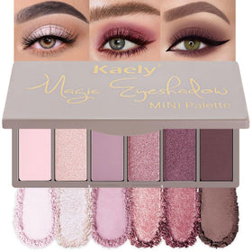 evpct 6-Colour Pink Eyeshadow Palette front view