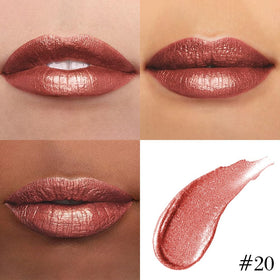 evpct Copper Metallic Glitter Lip Liner and Liquid Lipstick Set packaging