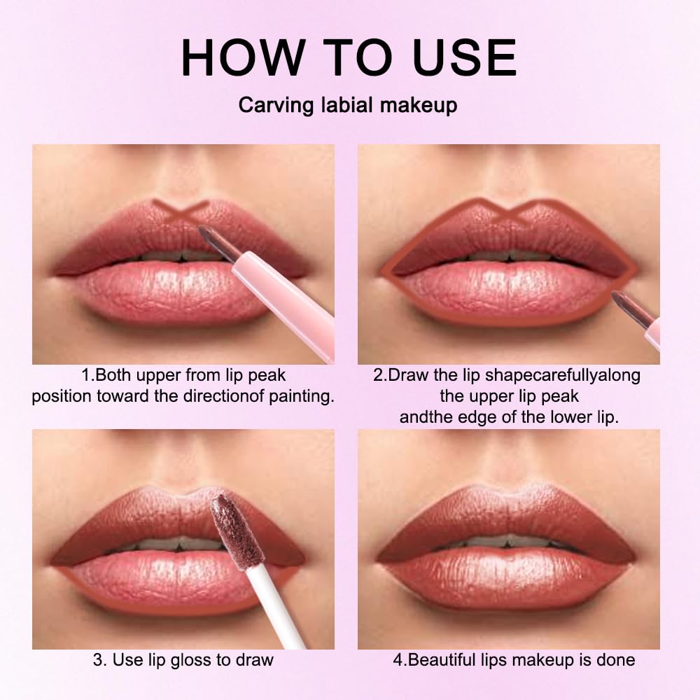 evpct Copper Metallic Glitter Lipstick swatches on skin