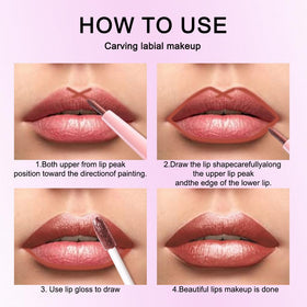 evpct Copper Metallic Glitter Lipstick swatches on skin
