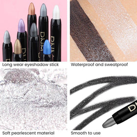 evpct Cream Eyeshadow Pencil Set Royal Blue shade close-up