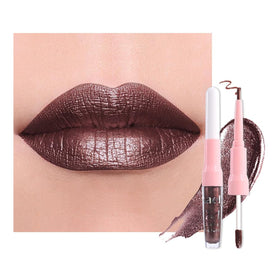evpct Dark Brown Lip Liner and Lipstick Combo front view