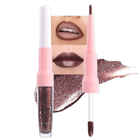 evpct Dark Brown Lip Liner and Lipstick Combo packaging