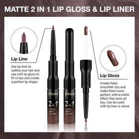 evpct Dark Deep Brown Liquid Lipstick applicator close-up